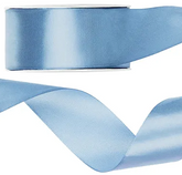 Tasiemka satynowa, mglisty niebieski, 25mm/25m