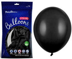 Balony St. 12cm (5") Pastel Czarne, 100szt.