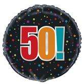 Balon foliowy 18” na 50 Urodziny, 1 szt.