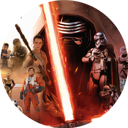 Opłatek tortowy 20 cm, Star Wars 1 szt.
