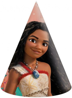 Czapeczki Papierowe VAIANA 2 Moana II Urodziny 6sz