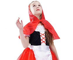 Kostium Strój Czerwony Kapturek 130/140 cm