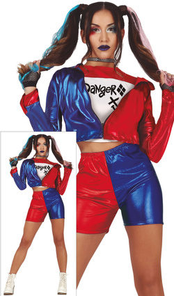 Kostium Strój Harley Szalona Dziewczyna Joker, XL