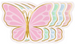 Serwetki Kolorowe Pastelowe MOTYLKI 16x12cm 12cm
