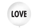 Balon 1 m, Love, biały ,1 szt.