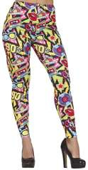 Spodnie LEGINSY Kolorowe Muzyczne Disco Lata 90, L