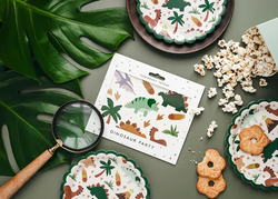 Talerzyki Papierowe Dinozaury Dino, 18x18cm 6szt.