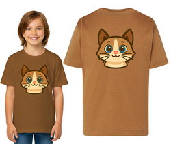 Koszulka Brązowa KOTEK 5-6 lat, 122cm