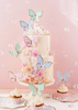 Toppery na tort Motylki, 9 x 6.5 cm 9szt.