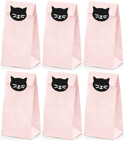 Torebki Papierowe Podziękowania KOTKI Koty 6szt.