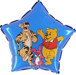 Balon Foliowy Miś Kubuś Tygrysek Urodziny 45cm