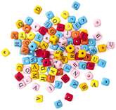 Drewniane Koraliki LITERY Kolorowe 1cm 100szt.