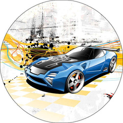 Opłatek tortowy 20 cm, Samochod Hot Wheels 1 szt.