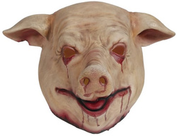 Maska Lateksowa Zakrwawiona ŚWINIA Halloween