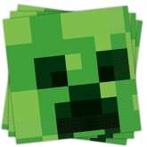 Serwetki MINECRAFT Pixele Urodziny 33x33cm 20szt.