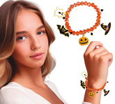 BRANSOLETKA z Wisiorkami Zawieszkami Halloween