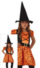 Kostium Strój Czarownica Dynia Halloween 5-6 lat
