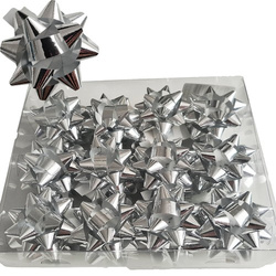 Rozety przyklejane 5 cm, srebrne 24 szt. 1 op.