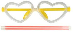 Okulary Glow Stick Serca Świecące w Ciemności Bal