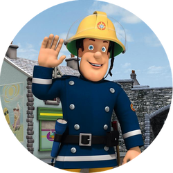 Opłatek tortowy 20 cm, Strażak Sam 1 szt.