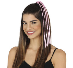 WAROCZYKI Pasemka do Włosów RÓŻOWE 35cm 3szt.