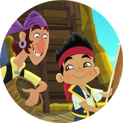 Opłatek tortowy 20 cm, Jake i Piraci 1 szt.