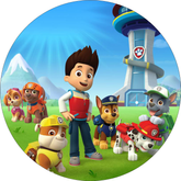 Opłatek tortowy 20 cm, Psi Patrol 1 szt.