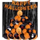 Zestaw na Halloween, Balony Baner Kurtyna, 1 kpl.