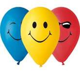 Balony Premium Uśmiechy, 30 cm, 5 szt.