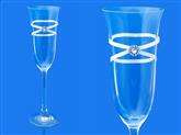 Kieliszki do szampana, 2 szt.