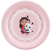 Talerzyki Papierowe KOCI DOMEK GABI 18cm 6szt.