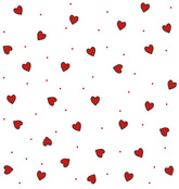 Serwetki w Czerwone Serca Walentynki 33x33cm 20szt