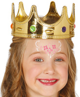 Korona Królowej Króla Księżniczki Złota Dziecięca