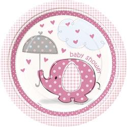 Talerzyki „Baby Shower” 22,5 cm, 8 szt.