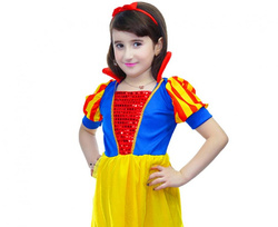 Kostium Strój Żółta Bajkowa Królewna 130/140 cm