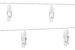 Lampki LED klamerki, bezbarwny, 1,4m