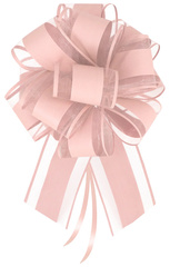 Kokarda Ściągana Prezentowa BEŻ Urodziny 20cm