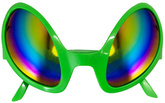 Okulary Imprezowe OBCY Kosmita UFO z Efektem Holo