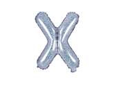 Balon foliowy Litera "X" 35cm holograficzny 1 szt.