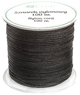 Sznurek Ozdobny Nylonowy Czarny 0,8mm 100m