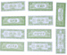 Banknoty Falsyfikaty Dolary, 75 szt. - 1 op.