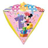 Balon foliowy 38x43 cm Minnie cyfra 1, 1 szt.