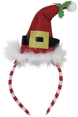 Opaska Świąteczna Mikołajki CZAPKA MIKOŁAJA