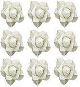 Kwiatki ozdobne, kremowe, 11 cm, 9 szt.