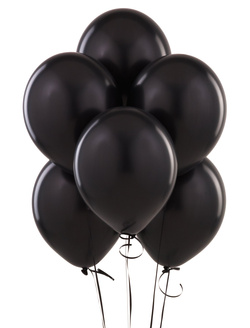 Balony St. 23cm (10") Pastel Black, 50 szt.