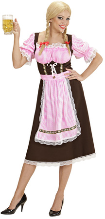 Kostium Strój BAWARKA w Kratkę Oktoberfest, L
