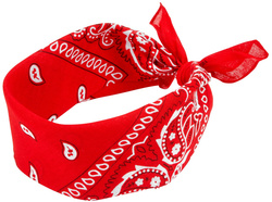 Bandamka BANDANA Chustka Opaska na Głowę Czerwona