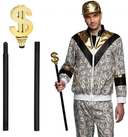 Laska Pimp Stick Dolar Raper  Lata 80 Disco 76cm
