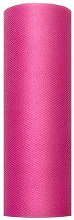 Tiul gładki, ciemny różowy, 50cm x 9m, 1szt.