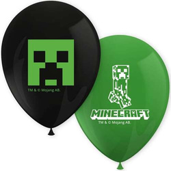 Balony Lateksowe MINECRAFT Gra Urodziny 8szt.